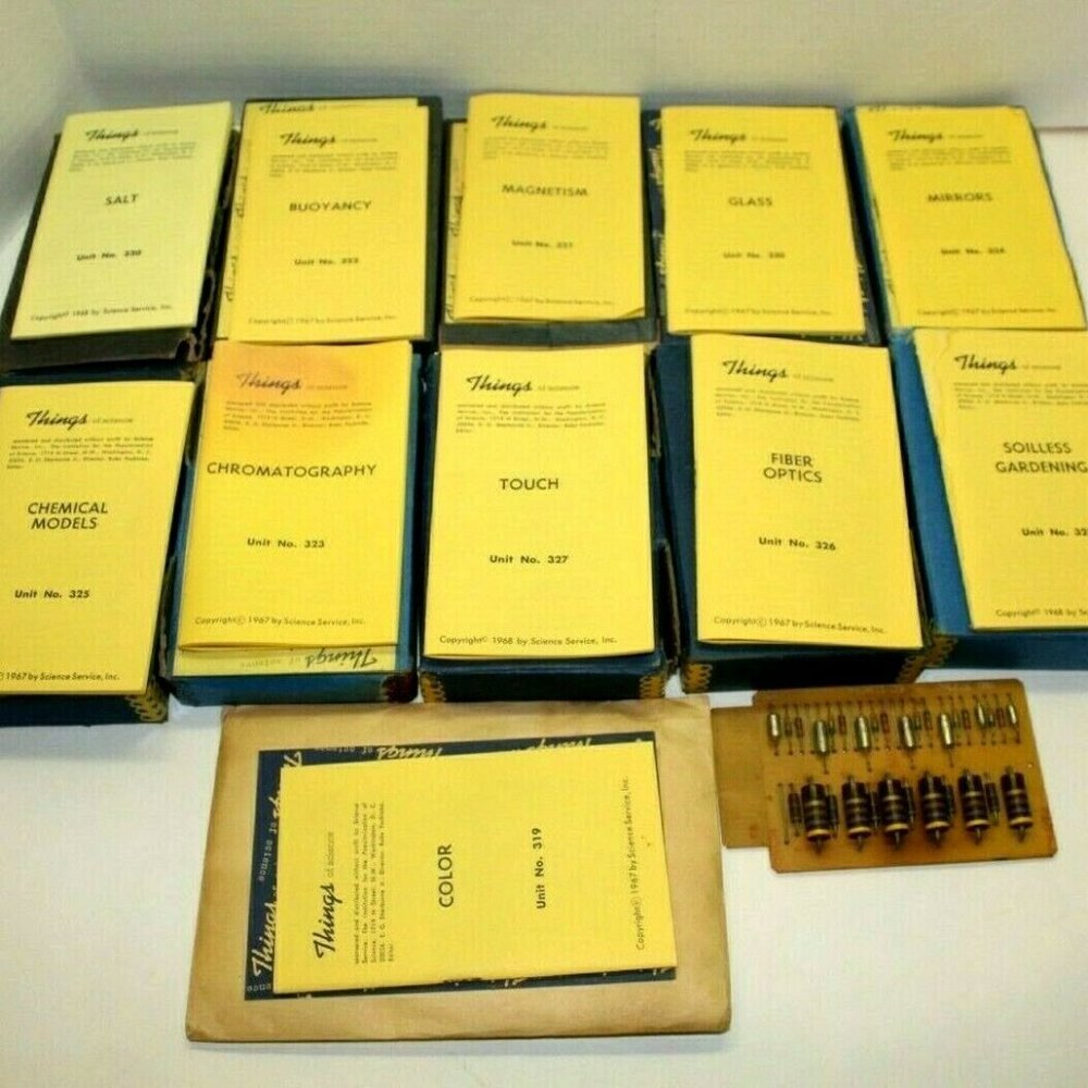 1967 Things Of Science Learning Kits Set Of 11